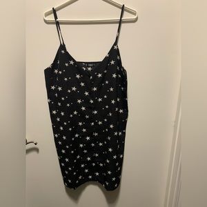 Black Star Button Up Dress